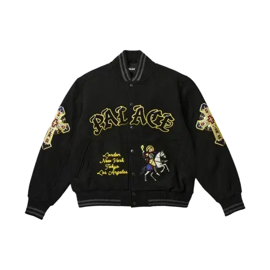 Corteiz Goat Varsity Jacket L Corteiz Stadium Jacket Black XL